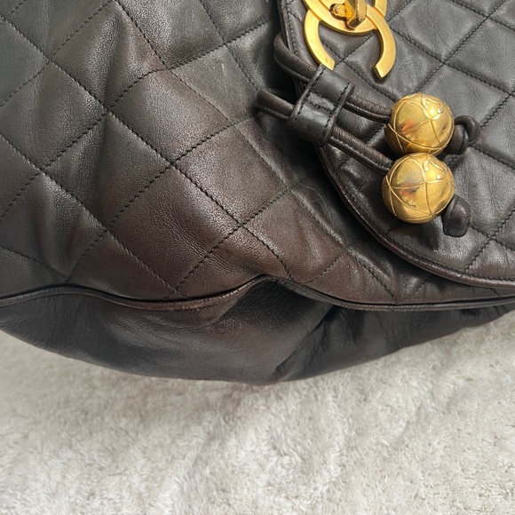 Chanel Chocolate Brown Vintage Lambskin Backpack - Picture 13 of 15